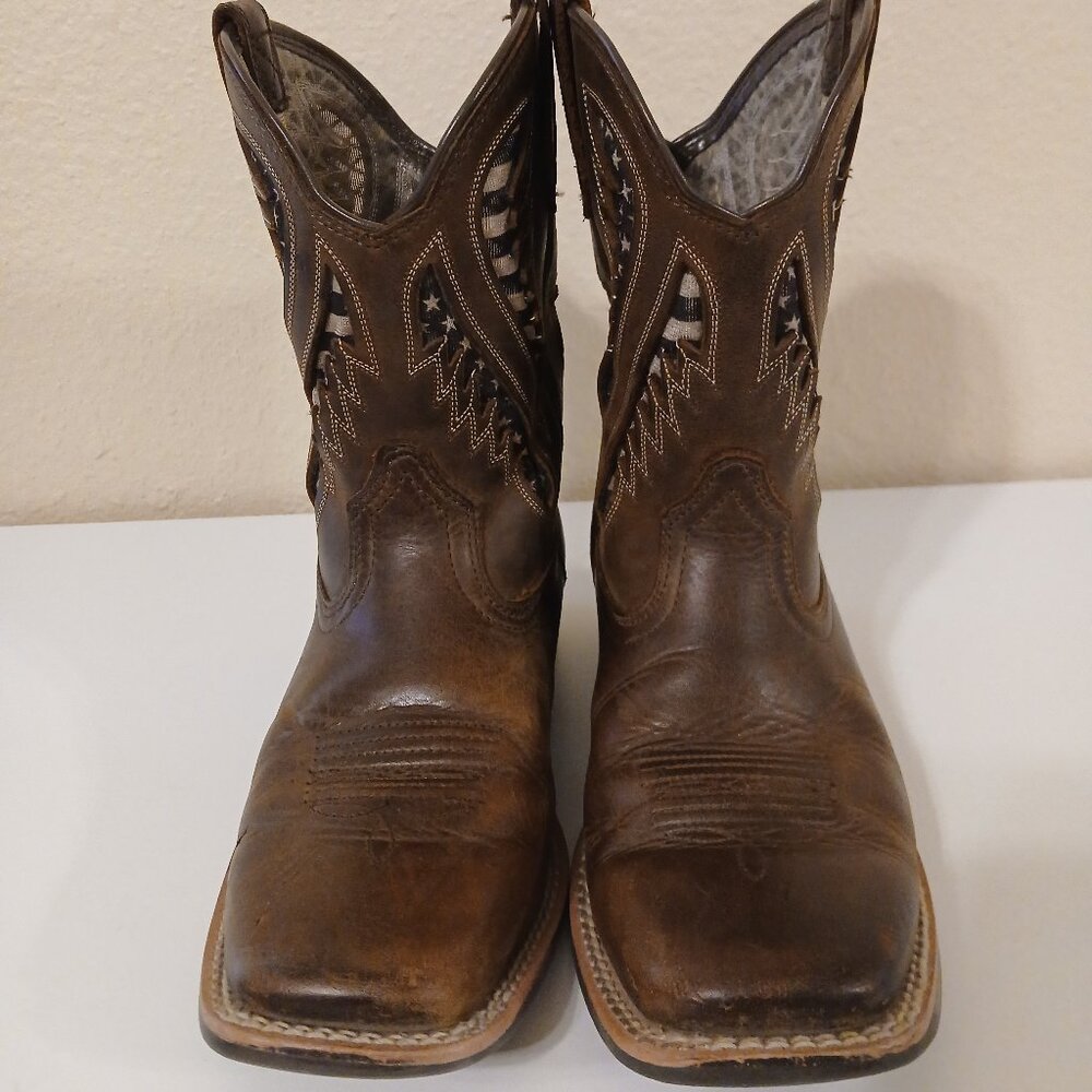 Boys Ariat Brown Boots Quickdraw
